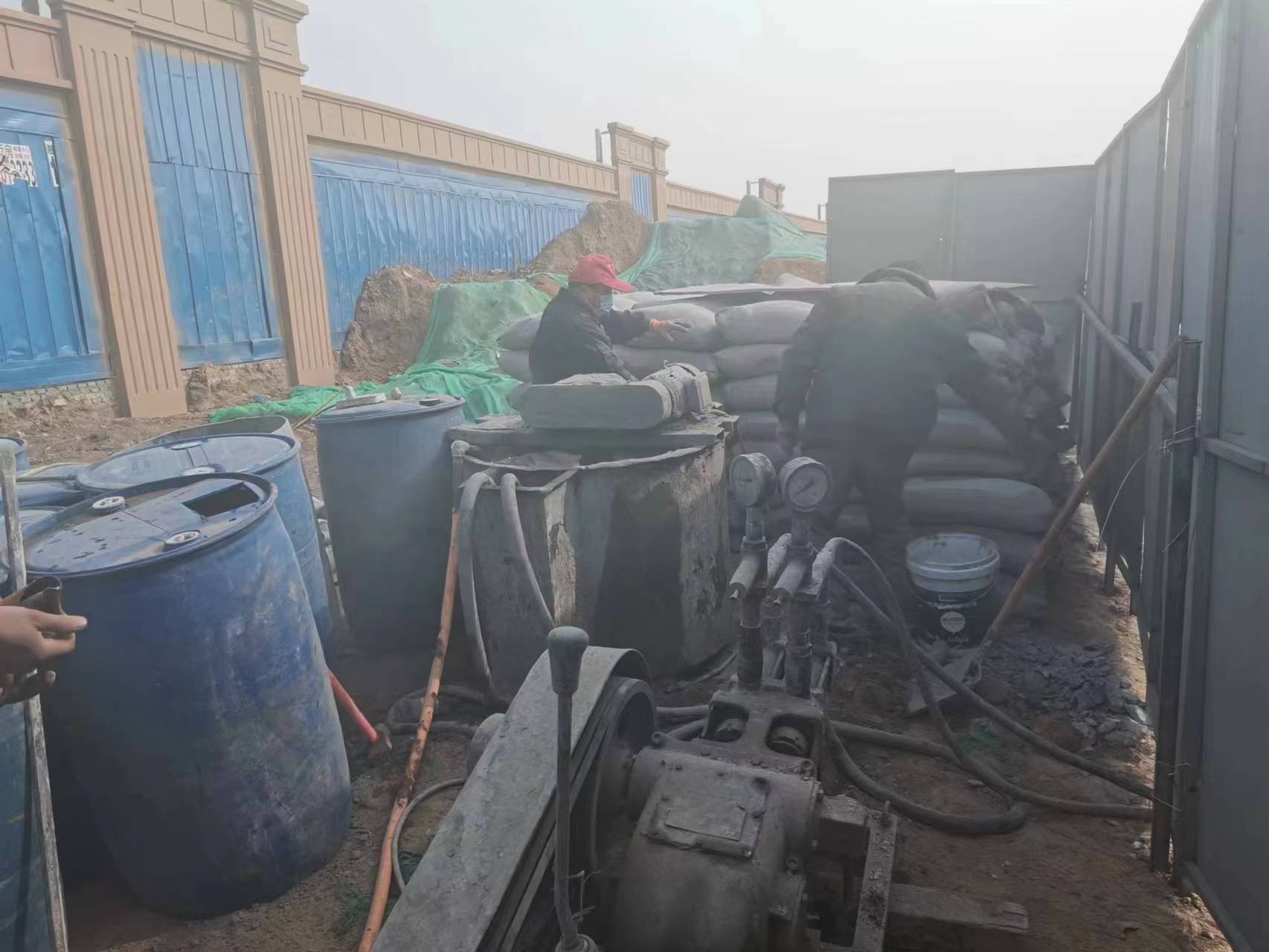 佛子山镇地基沉降注浆加固